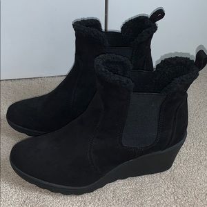 Black Slip On Booties